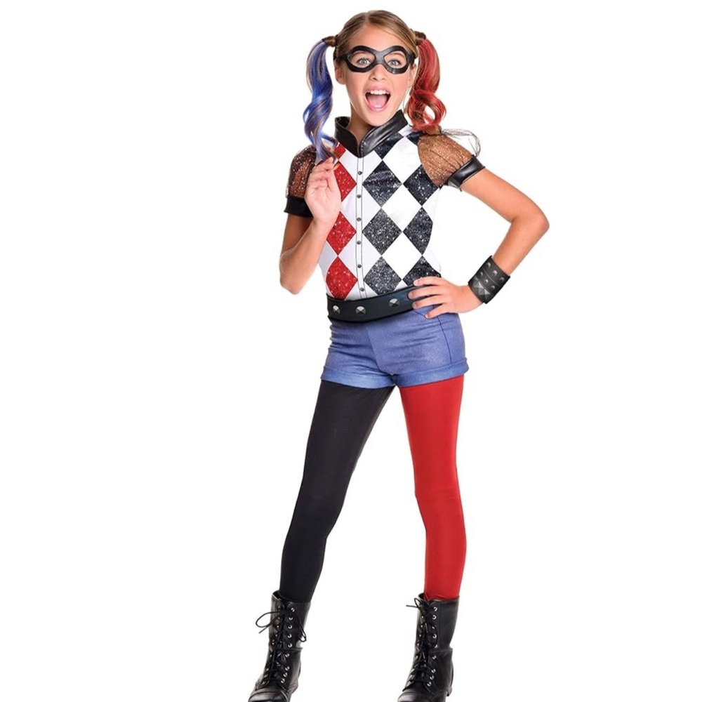 Halloween Rubies Costumes DC Super Hero Harley Quinn size M